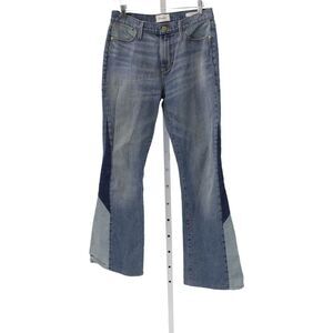 Frame Womens Flared Jeans Blue Mid Rise Cotton Blend Size 27
